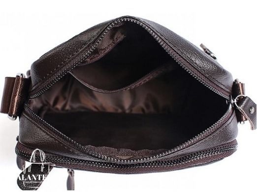 Мужской кожаный черный мессенджер Tiding Bag A25-223
