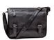 Мужской кожаный черный мессенджер Tiding Bag 6046 9