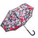 Зонт-трость женский полуавтомат Fulton Bloomsbury-2 L754 Black, flowers (Черный, цветы) 3