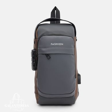 Сумка-слинг через плечо мужская Monsen C1BLH626bl-black черная