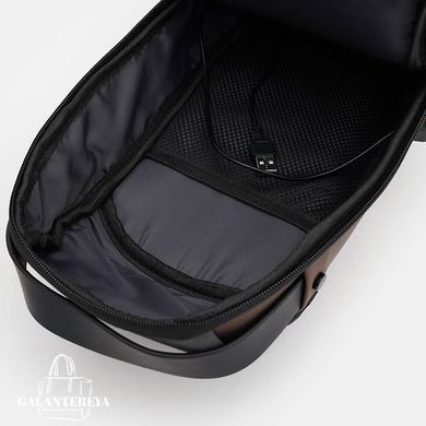 Сумка-слинг через плечо мужская Monsen C1BLH626bl-black черная