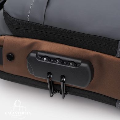 Сумка-слинг через плечо мужская Monsen C1BLH626bl-black черная
