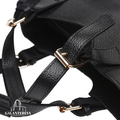 Женская кожаная сумка Ricco Grande 1L848-black черный