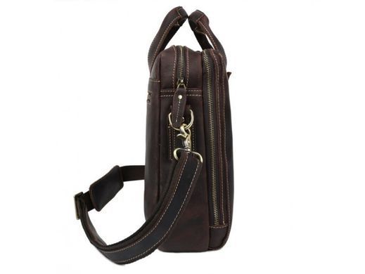Мужская кожаная сумка Tiding Bag 7167A черный