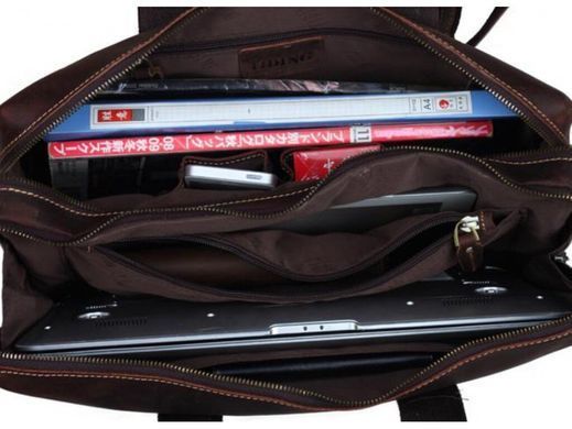 Мужская кожаная сумка Tiding Bag 7167A черный