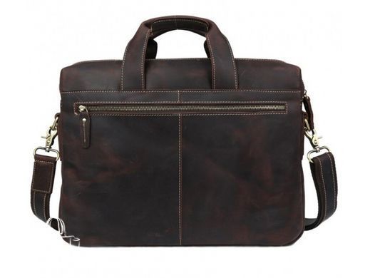 Мужская кожаная сумка Tiding Bag 7167A черный