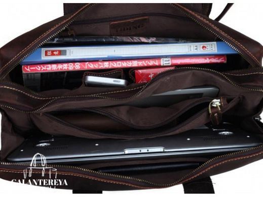 Мужская кожаная сумка Tiding Bag 7167A черный