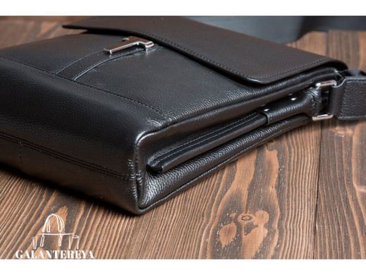 Мужской кожаный мессенджер Tiding Bag M5803-1A черный