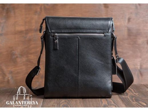 Мужской кожаный мессенджер Tiding Bag M5803-1A черный