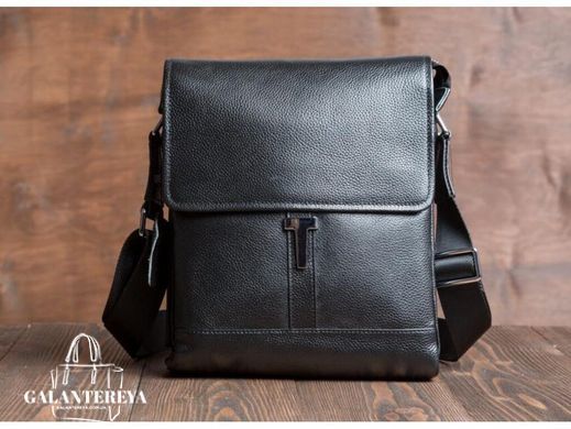Мужской кожаный мессенджер Tiding Bag M5803-1A черный