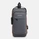 Сумка-слинг через плечо мужская Monsen C1BLH626bl-black черная 2