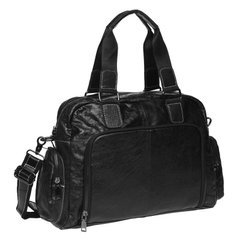 Мужская кожаная сумка Keizer K11028-black черный