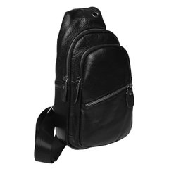 Сумка слинг мужская (однолямочный рюкзак) кожаный Borsa Leather K1330