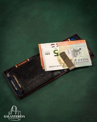 Зажим для денег мужской кожаный Peterson PTN N78-CA