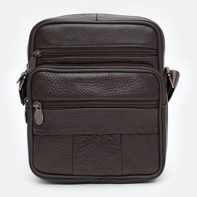 Сумка через плечо мужская кожаная Keizer K18360br-brown коричневая