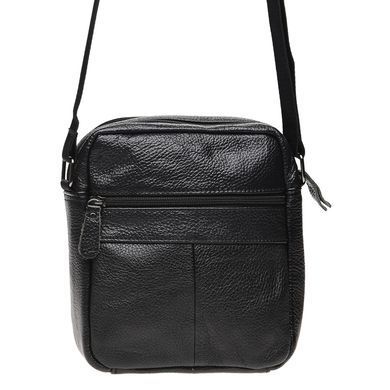 Сумка через плече шкіряна чоловіча Borsa Leather K11027-black