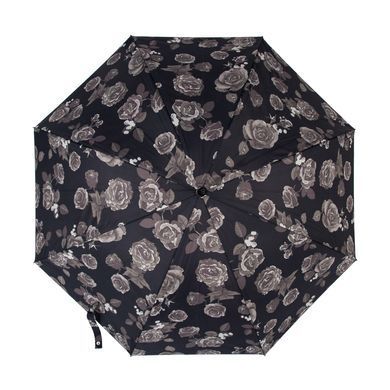 Парасолька-тростина жіноча напівавтомат Fulton Bloomsbury-2 L754 Black, flowers (Чорний, квіти)