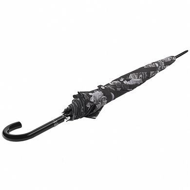 Парасолька-тростина жіноча напівавтомат Fulton Bloomsbury-2 L754 Black, flowers (Чорний, квіти)