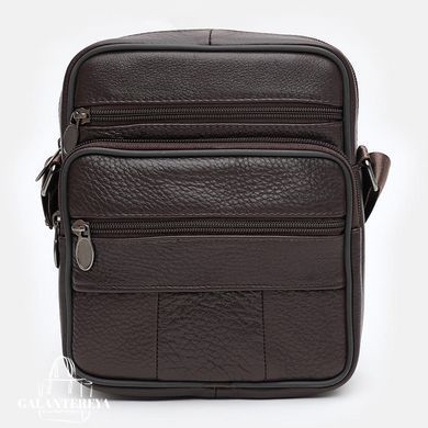 Сумка через плечо мужская кожаная Keizer K18360br-brown коричневая