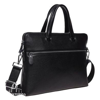 Мужская кожаная сумка для ноутбука Keizer K19157-1-black черный