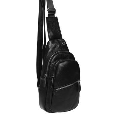 Сумка слинг мужская (однолямочный рюкзак) кожаный Borsa Leather K1330
