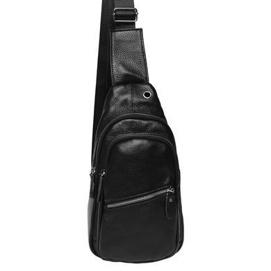 Сумка слинг мужская (однолямочный рюкзак) кожаный Borsa Leather K1330