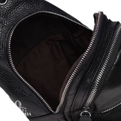 Сумка слинг мужская (однолямочный рюкзак) кожаный Borsa Leather K1330