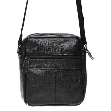 Сумка через плечо мужская кожаная Borsa Leather K11027-black