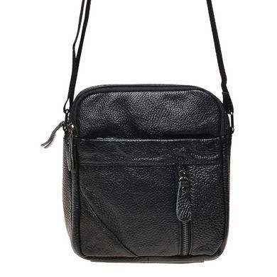 Сумка через плечо мужская кожаная Borsa Leather K11027-black