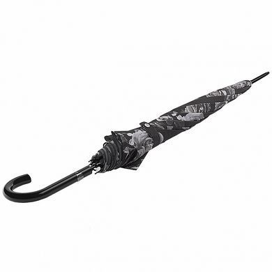 Зонт-трость женский полуавтомат Fulton Bloomsbury-2 L754 Black, flowers (Черный, цветы)