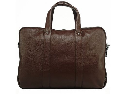 Мужская кожаная сумка для ноутбука Tiding Bag 201LB коричневый