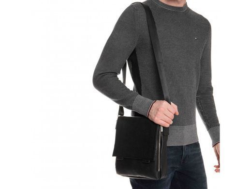 Мужская сумка мессенджер на плечо Royal Bag RB-020A черный