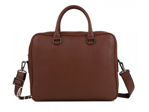 Мужская кожаная сумка для ноутбука Tiding Bag M47-22685-1C коричневый