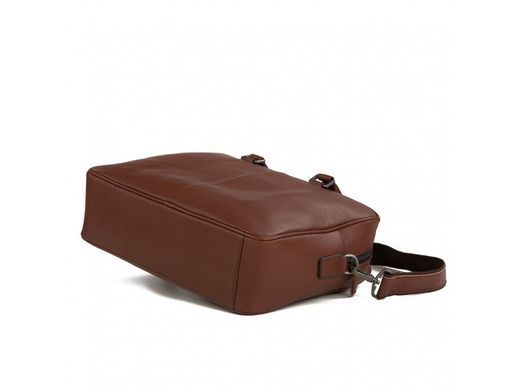 Мужская кожаная сумка для ноутбука Tiding Bag M47-22685-1C коричневый