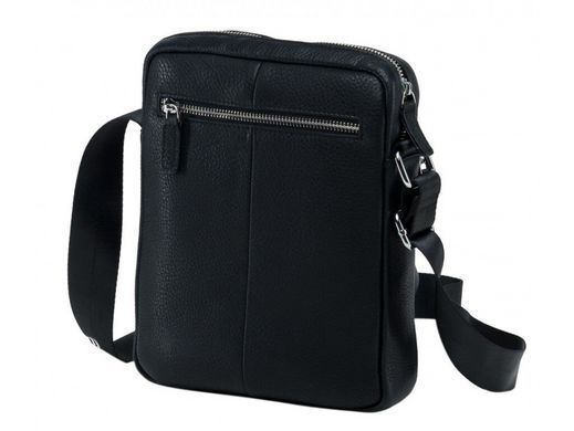 Чоловічий шкіряний месенджер Tiding Bag NA50-069A чорний