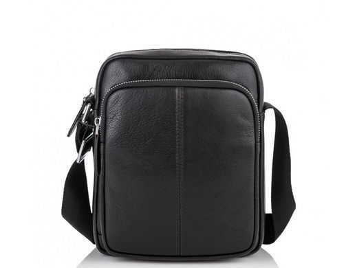 Чоловічий шкіряний месенджер Tiding Bag NA50-069A чорний
