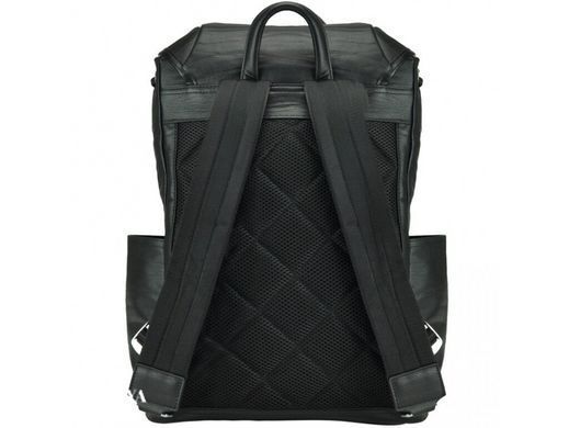 Мужской кожаный рюкзак Tiding Bag B3-174A черный