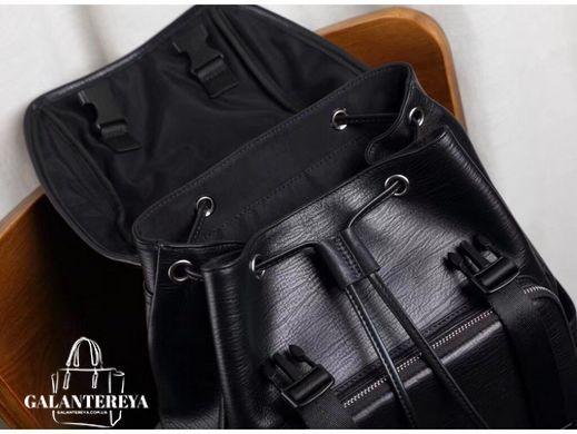 Мужской кожаный рюкзак Tiding Bag B3-174A черный