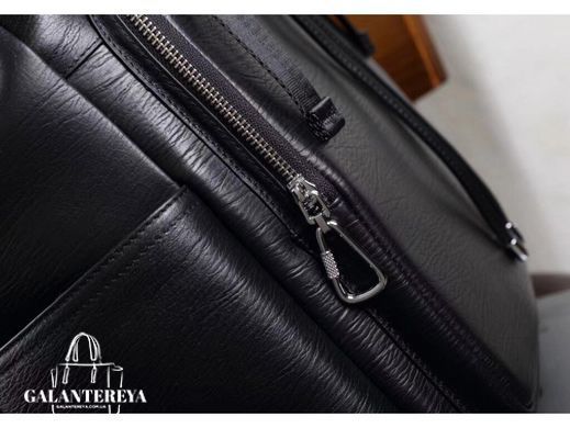 Мужской кожаный рюкзак Tiding Bag B3-174A черный