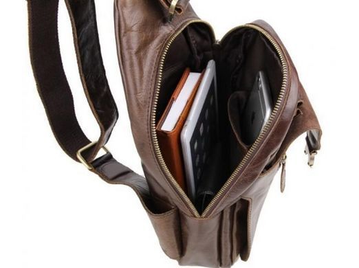 Мужская кожаная сумка-рюкзак TIDING BAG 2467C