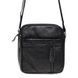 Сумка через плечо мужская кожаная Borsa Leather K11027-black 2