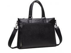 Мужская кожаная сумка для ноутбука Tiding Bag M38-9177-2A черный