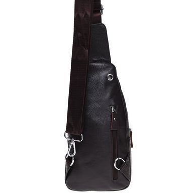 Сумка слинг мужская (однолямочный рюкзак) кожаный Borsa Leather K16603