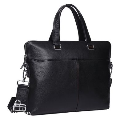 Чоловіча шкіряна сумка для ноутбука Keizer K19158-1-black чорний