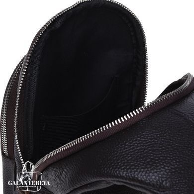 Сумка слинг мужская (однолямочный рюкзак) кожаный Borsa Leather K16603