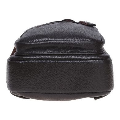 Сумка слинг мужская (однолямочный рюкзак) кожаный Borsa Leather K16603