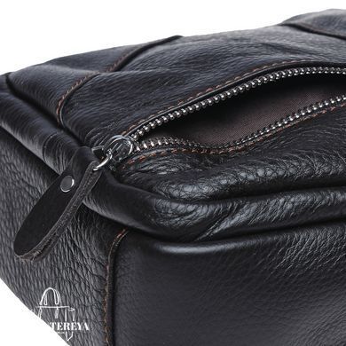 Сумка через плечо мужская кожаная Borsa Leather K11027-black