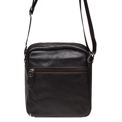 Сумка через плечо мужская кожаная Borsa Leather K11027-black