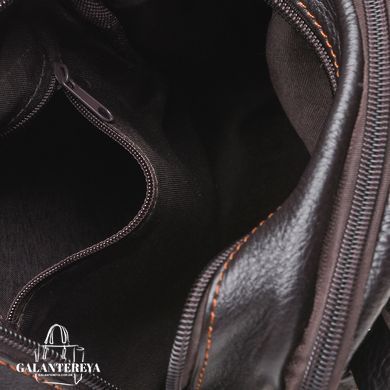 Сумка через плечо мужская кожаная Borsa Leather K11027-black