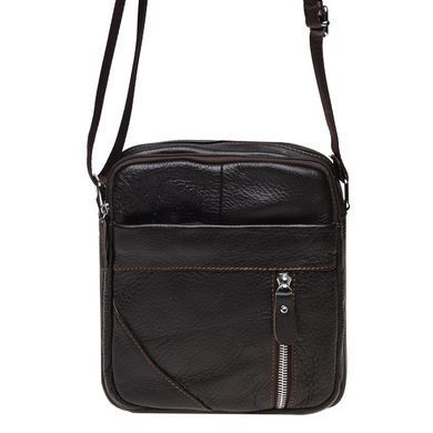 Сумка через плечо мужская кожаная Borsa Leather K11027-black